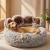 Cute Bear Paw Plush Pet Bed Calming Sofa Cushion