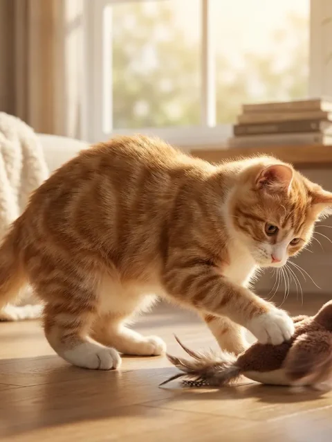 Hot Cat Interactive Toys Catnip Electric Pat Bird 1