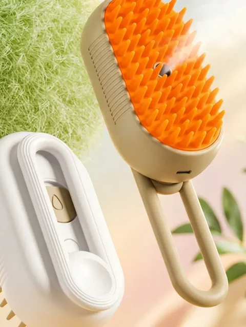 3-in-1 Steamy Pet Brush (Anti-Static Massage Grooming Comb)