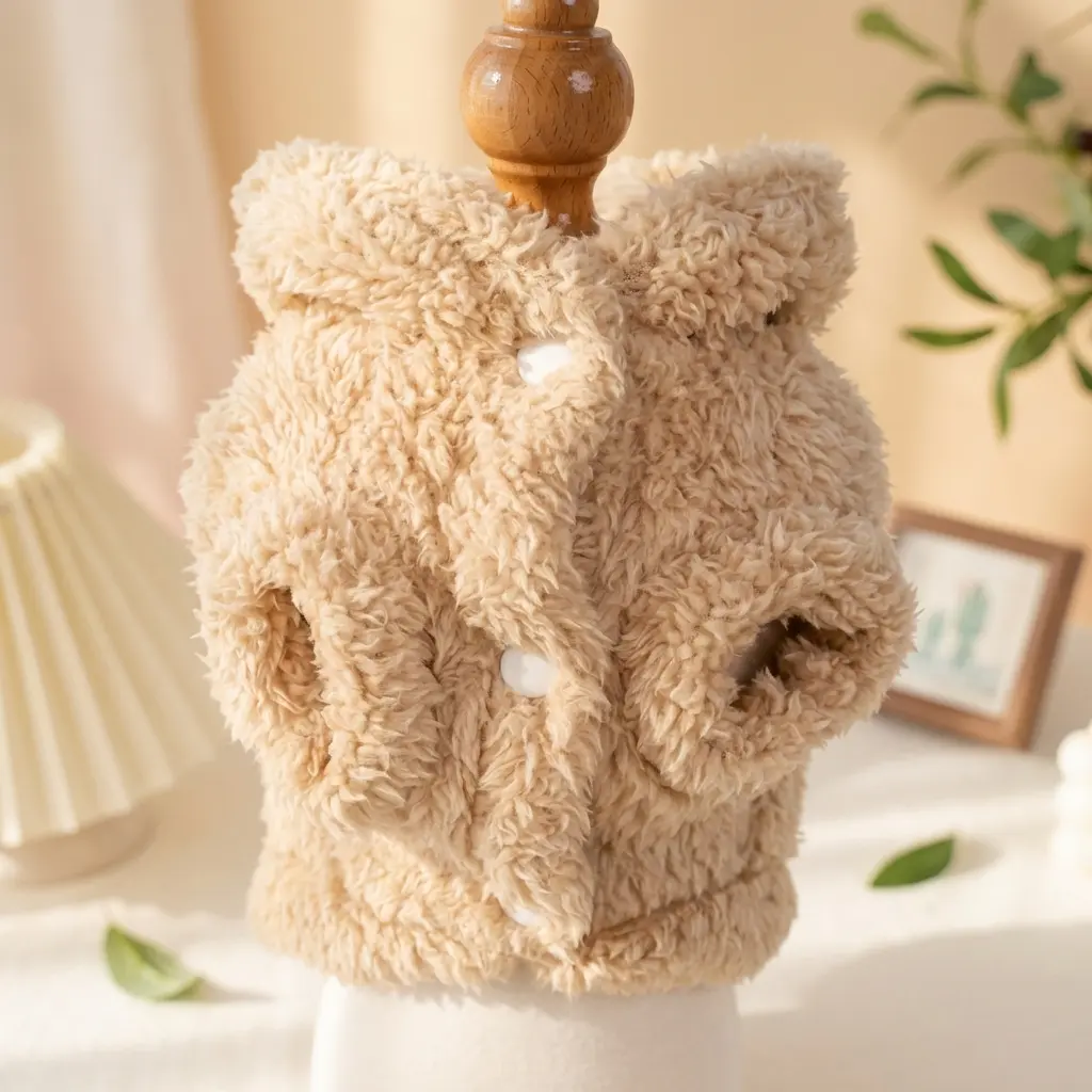 Soft Plush Fleece Texture Close Up