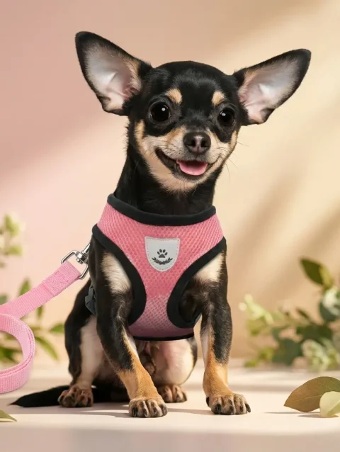 Reflective Breathable Mesh Harness & Leash Set (Cat & Puppy)